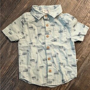 Beachy Vibes Kids' Button-Down Shirt